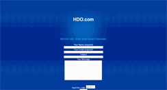 Desktop Screenshot of hdo.com